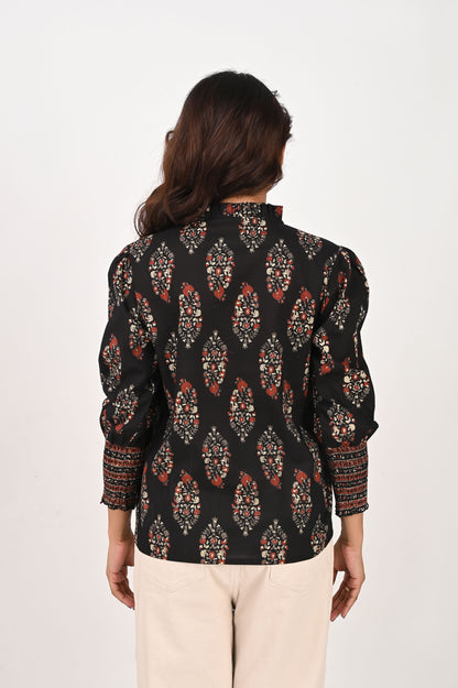 Black Printed Shirt