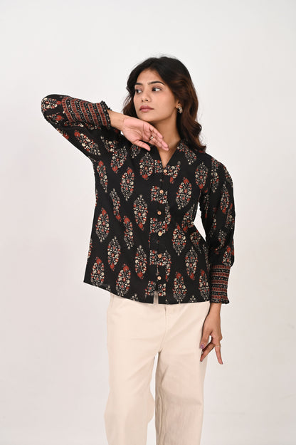 Black Printed Shirt