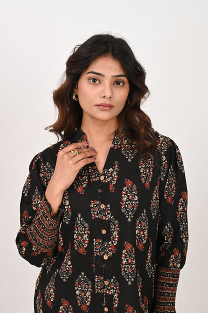 Black Printed Shirt