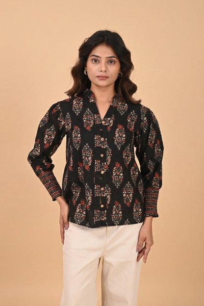 Black Printed Shirt