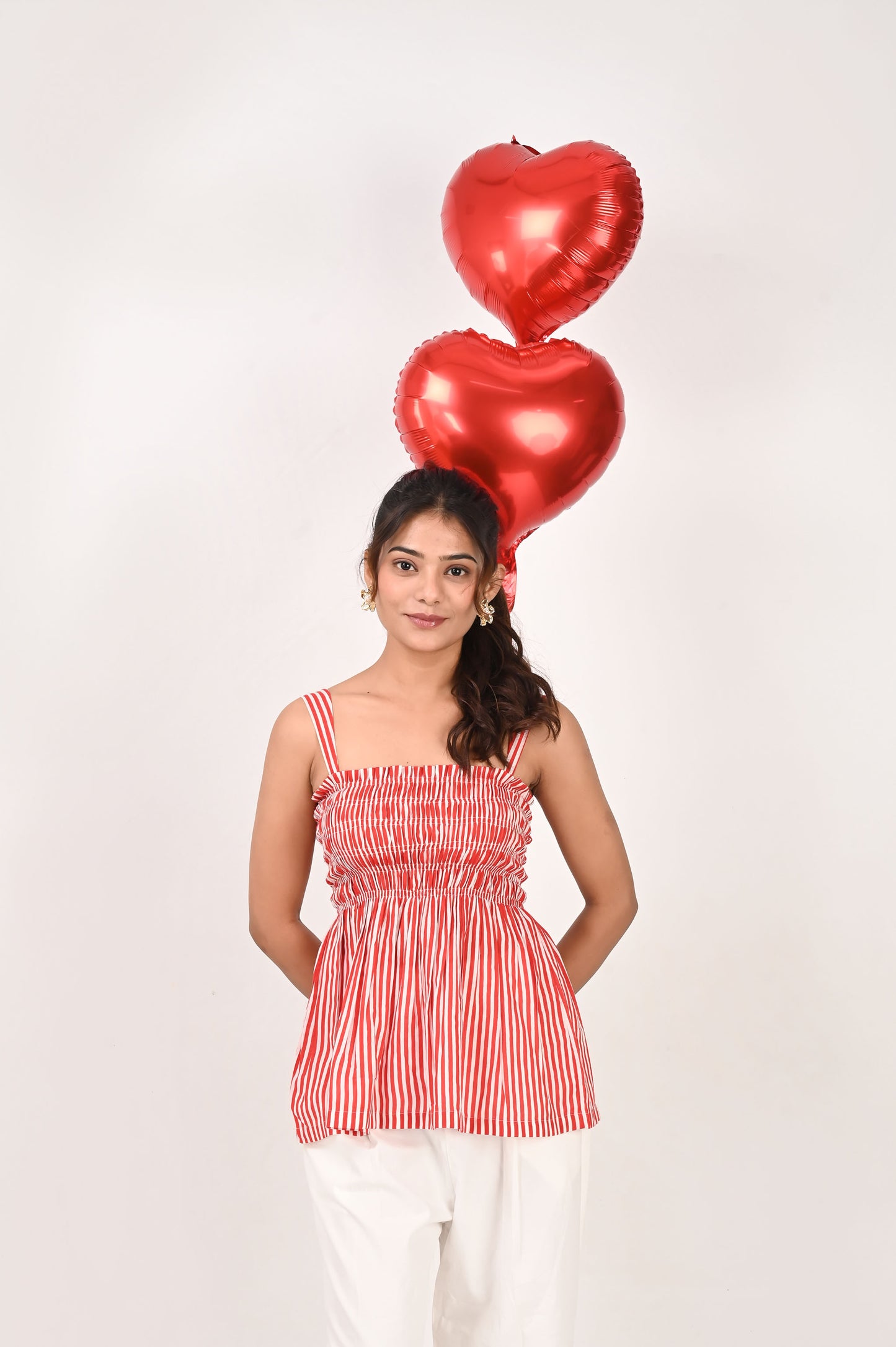 Candy Veil Smocked Top