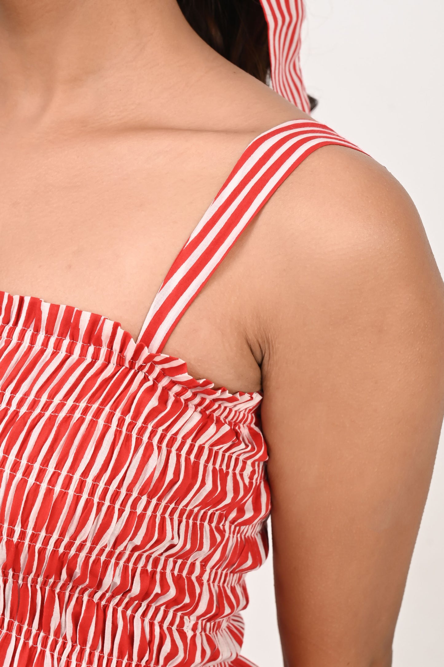 Candy Veil Smocked Top