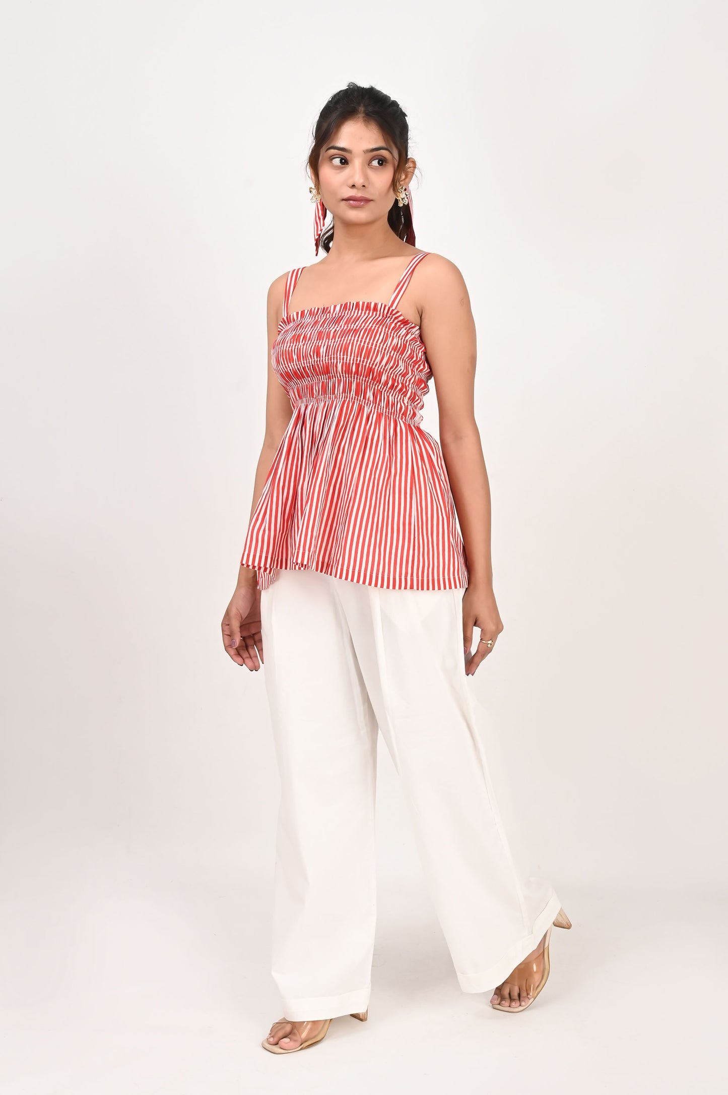 Candy Veil Smocked Top