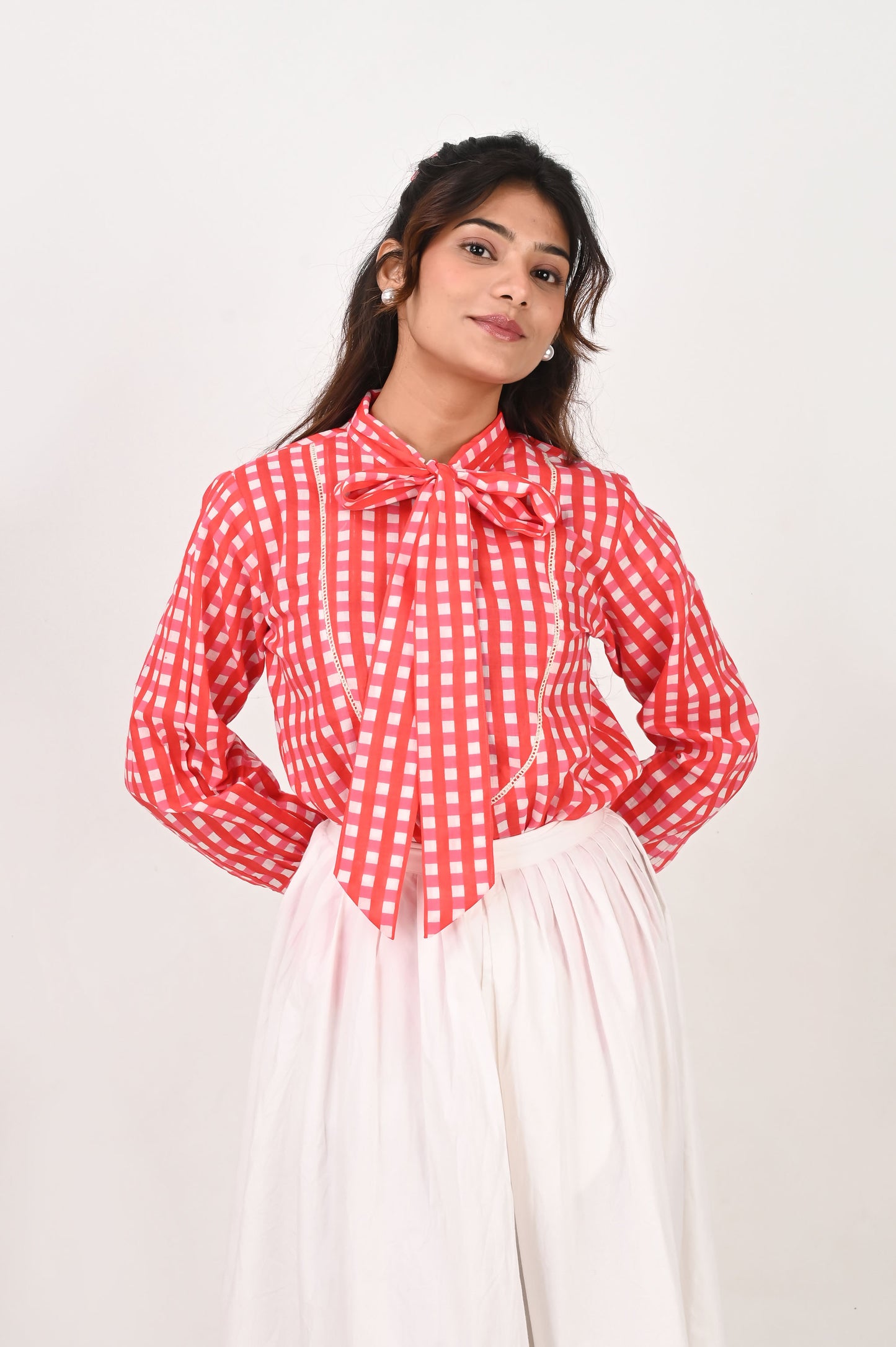 Cherry Muse Bow Tie Shirt