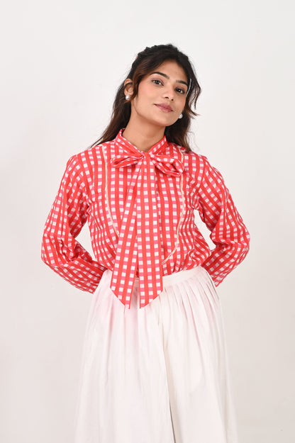 Cherry Muse Bow Tie Shirt