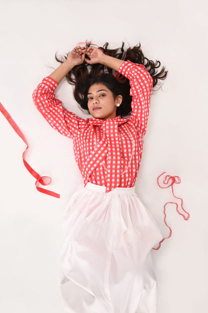 Cherry Muse Bow Tie Shirt