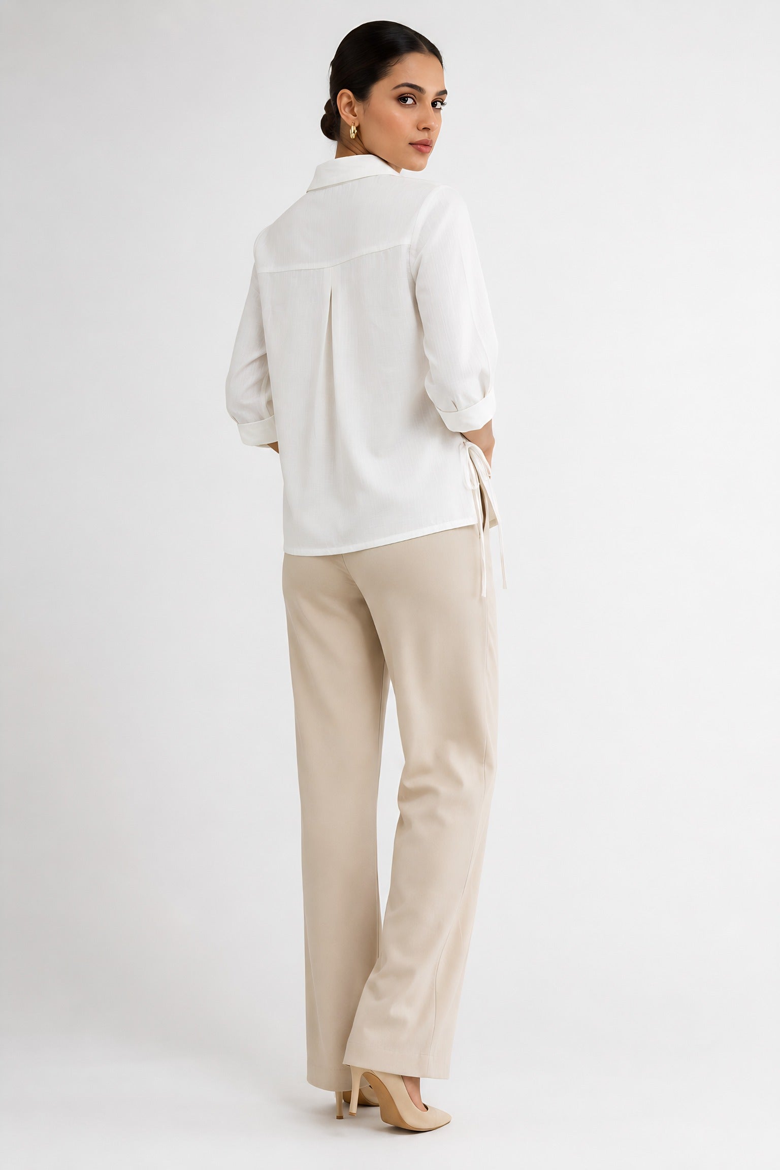 White Wrap Shirt