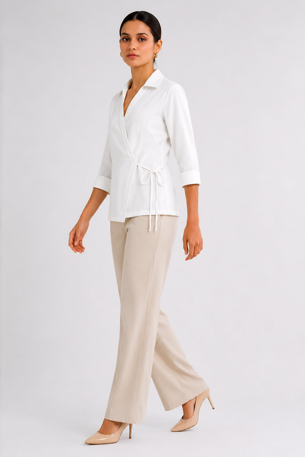 White Wrap Shirt