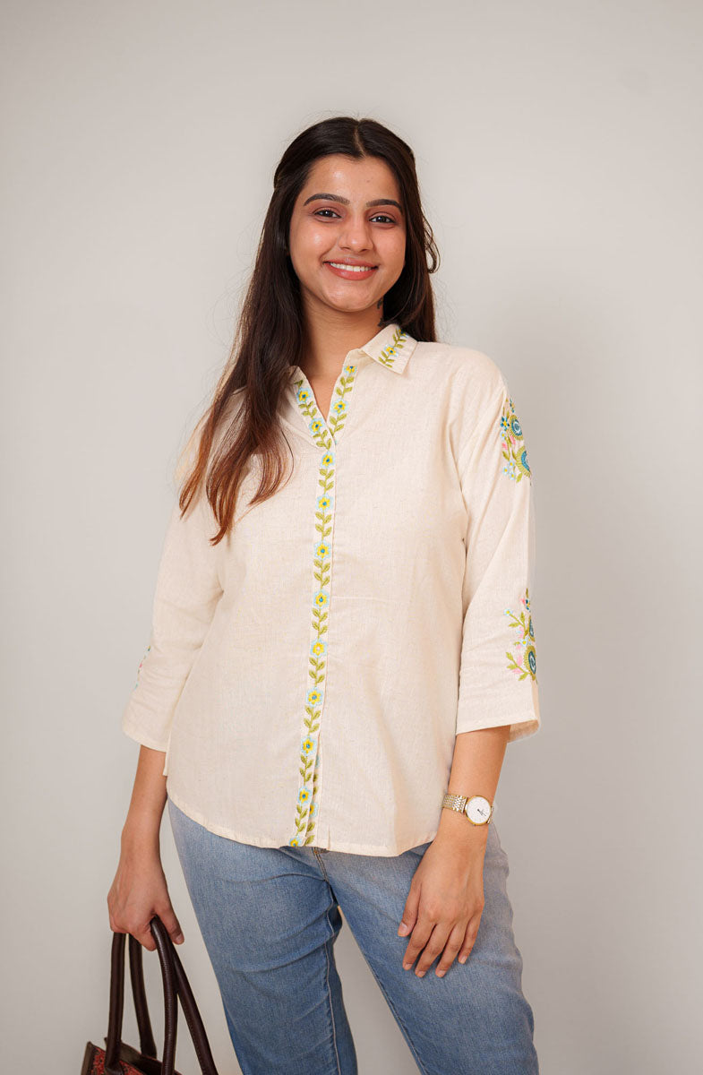 Flex Cotton A-Line Top