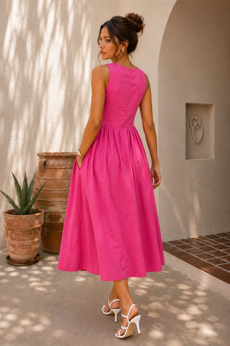 Pink Smocked Dress