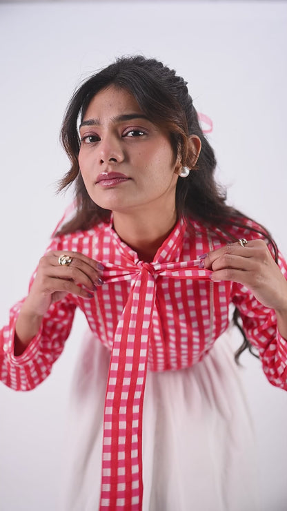 Cherry Muse Bow Tie Shirt